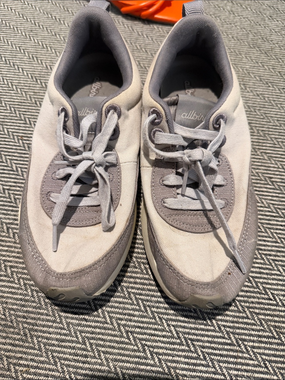 allbirds Women’s Light Gray and Dark Gray Canvas Sneakers